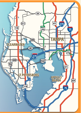Preview of Tampa Bay Florida Printable maps