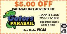Special Coupon Offer for Gator&#39;s Parasail